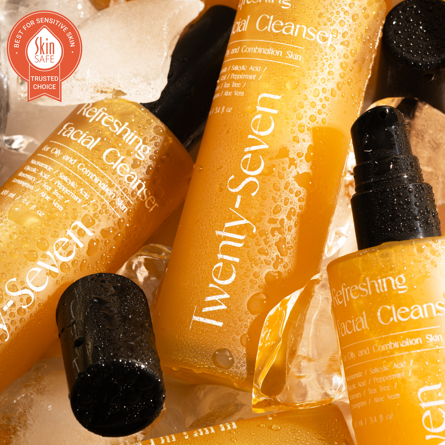 Refreshing Facial Cleanser with Niacinamide, Glycolic Acid (AHA) and Salicylic Acid (BHA)