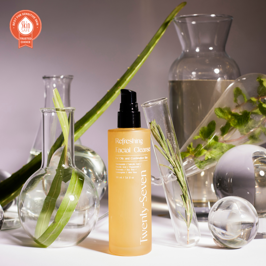 Refreshing Facial Cleanser with Niacinamide, Glycolic Acid (AHA) and Salicylic Acid (BHA)