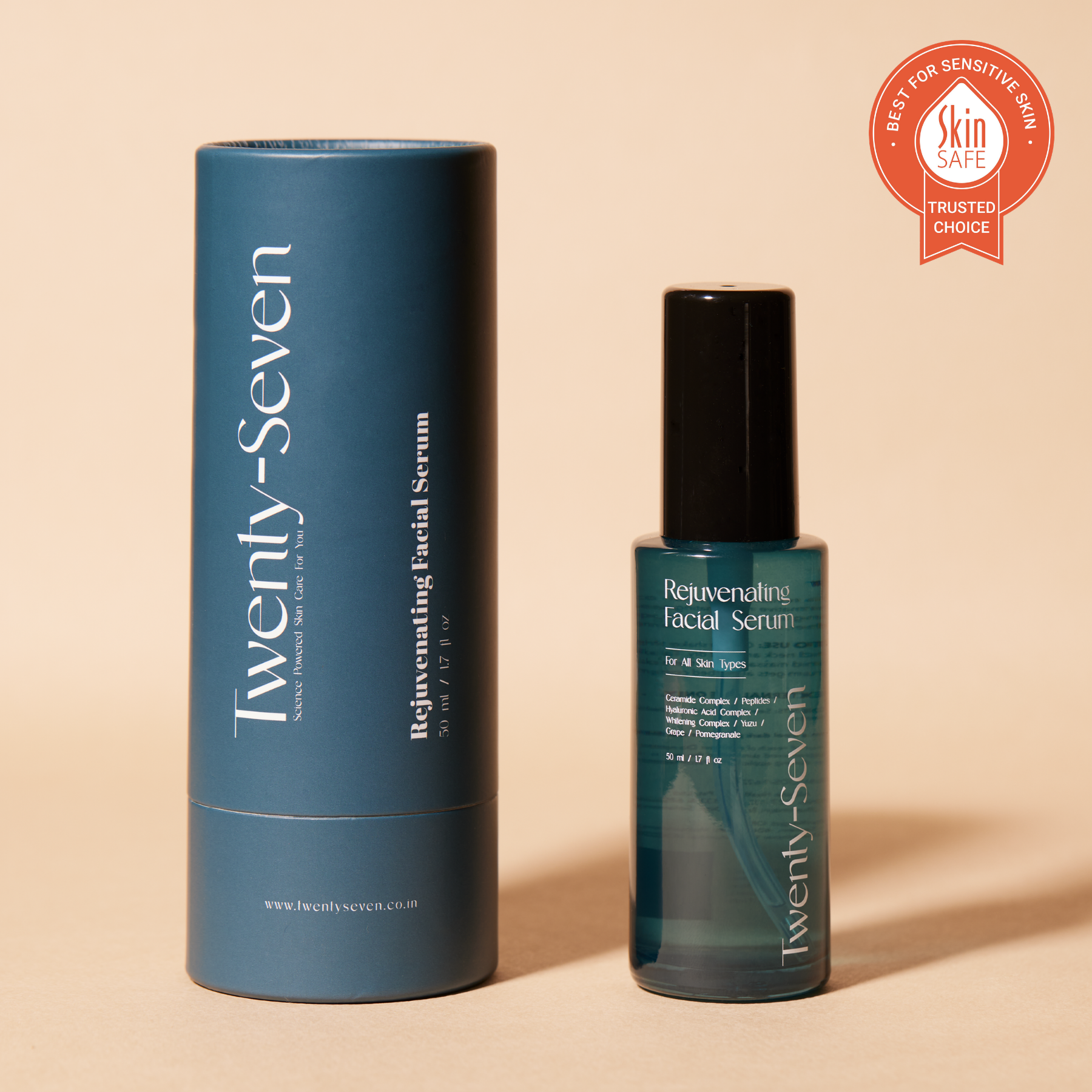 Rejuvenating Facial Serum with Ceramides, Peptides and Hyaluronic Acid Complex