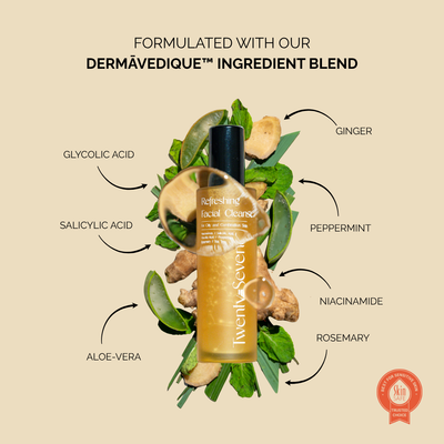 New: Refreshing Facial Cleanser with Niacinamide, Glycolic Acid (AHA) and Salicylic Acid (BHA)