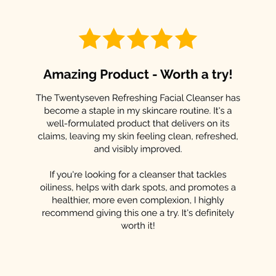 New: Refreshing Facial Cleanser with Niacinamide, Glycolic Acid (AHA) and Salicylic Acid (BHA)