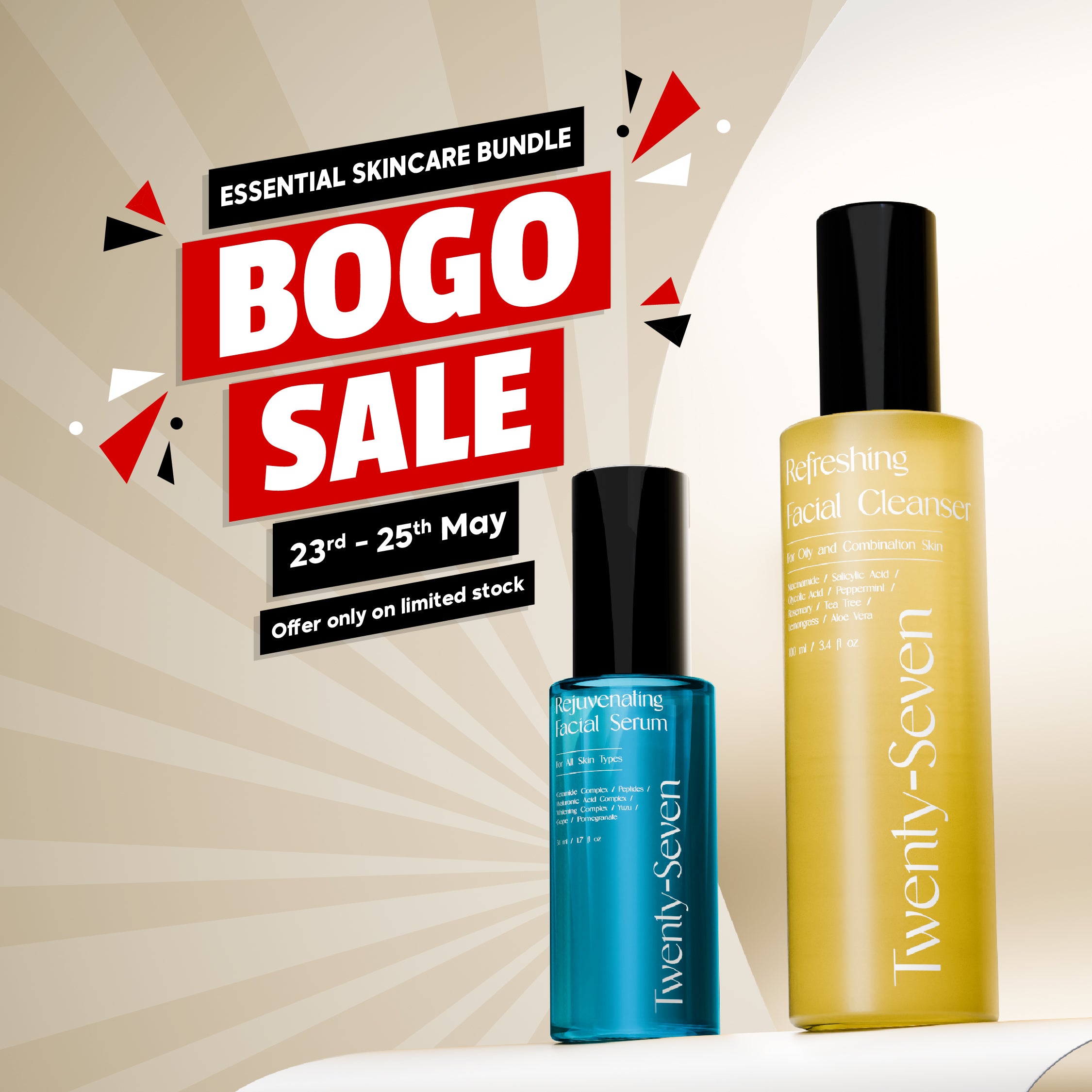 Essential Skincare Bundle | BOGO Offer