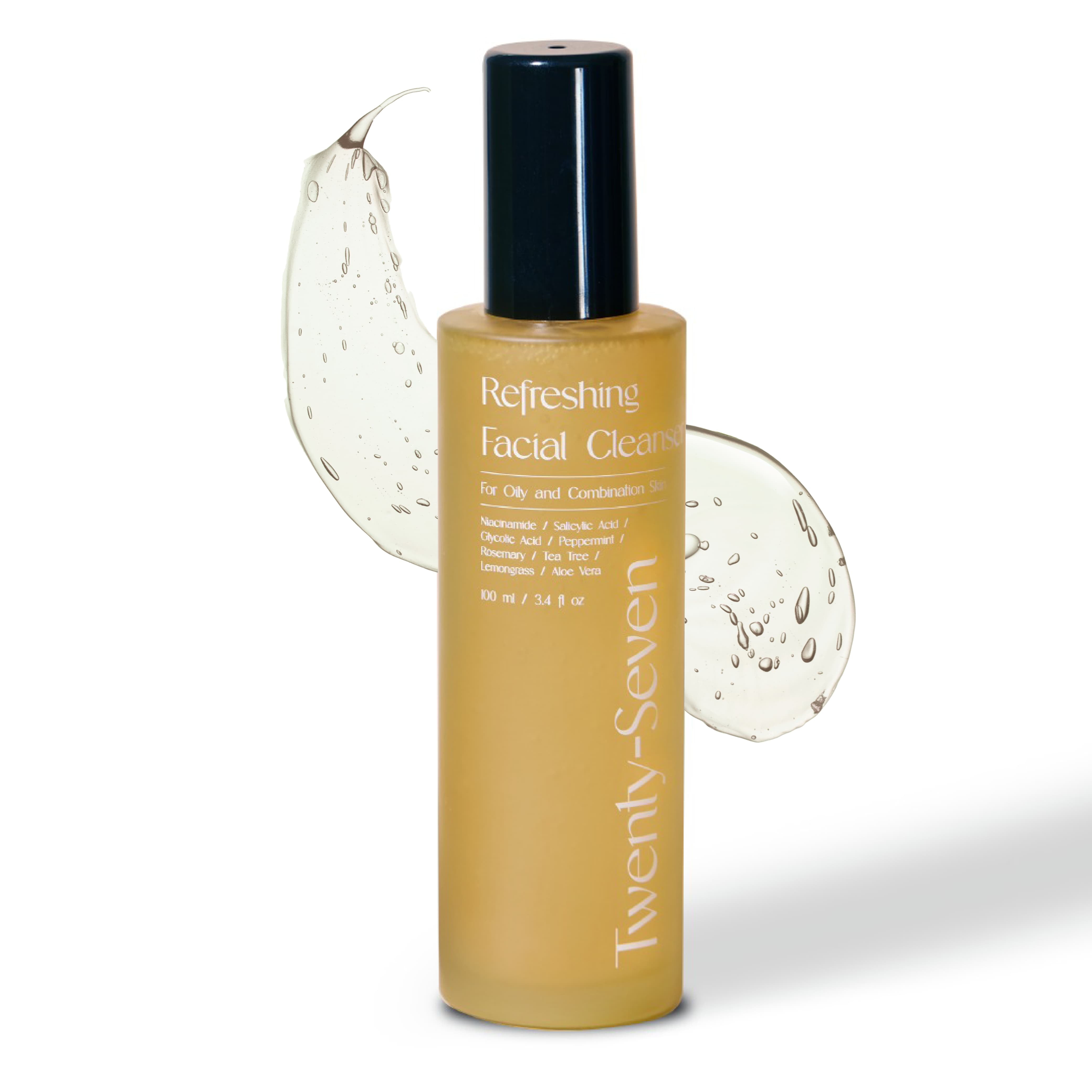 Refreshing Facial Cleanser with Niacinamide, Glycolic Acid (AHA) and Salicylic Acid (BHA)