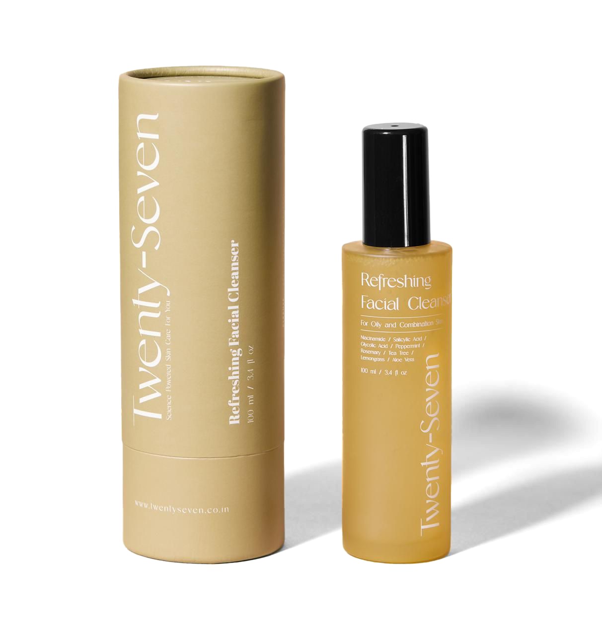 Refreshing Facial Cleanser with Niacinamide, Glycolic Acid (AHA) and Salicylic Acid (BHA)
