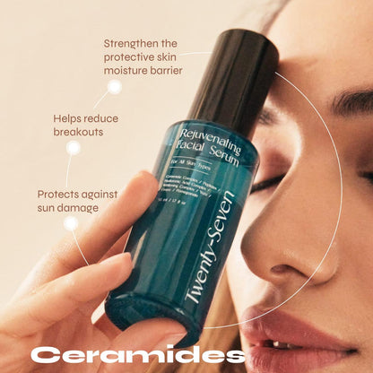 Rejuvenating Facial Serum with Ceramides, Peptides and Hyaluronic Acid Complex