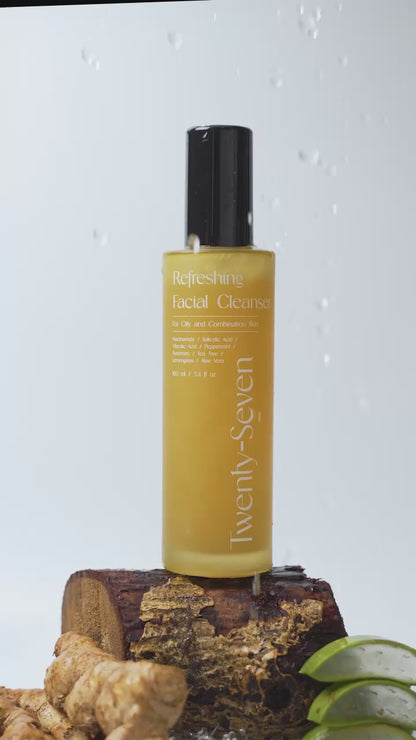 Refreshing Facial Cleanser with Niacinamide, Glycolic Acid (AHA) and Salicylic Acid (BHA)